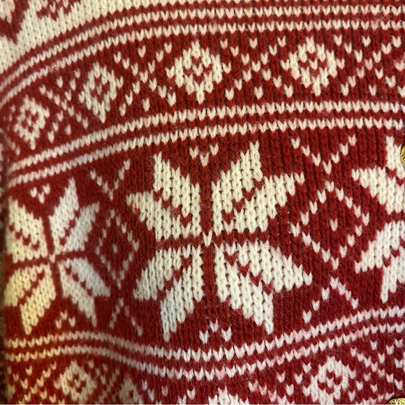 Crystal Kobe Womens Sweater Cardigan Nordic Winter Ski Icelandic Soft Large - Picture 4 of 12